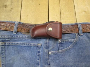 Leather Holster for North American Arms 22 Mag/LR 1 1/8 Brl,Sidewinder Flat Draw - Picture 1 of 12