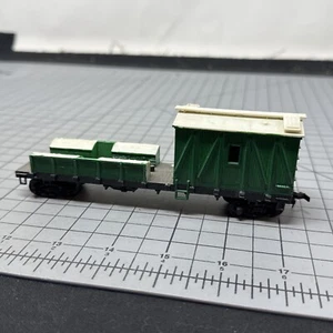 HO Work Caboose Custom Painted Green White Undecorated - Picture 1 of 14