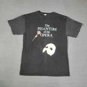 Phantom der Oper T-Shirt Gr. Large schwarz Einzelnaht 90er verwaschen Vintage - Bild 1 von 10
