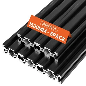 Aluminum Extrusion European Standard 2040 V Slot 1500mm 5pcs for 3D Printer - Picture 1 of 4