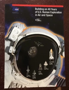 Póster del cuadragésimo aniversario de la NASA Space Flight Awareness 22""x16"" 1998 - Imagen 1 de 8