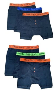 Pantaloncini boxer da uomo neri con fascia al neon policotone bauli biancheria intima confezione da 3 - Foto 1 di 1