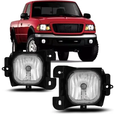 2004 2005 Fog Lights for Ford Ranger Front Bumper Driving Lamps Clear Lens  - Image 1 of 4