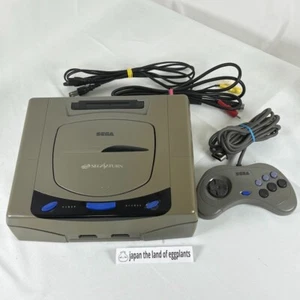 Sega Saturn Console Gray HST-3200 Japanese Version SS Control Set Tested & Work - Picture 1 of 14