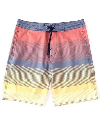 Roundtree & Yorke Men's Color Block Striped Boardshorts Swimwear 30, 32 - Image 1 of 2