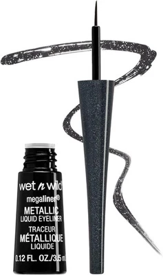 WET N WILD MegaLiner Metallic Liquid Eyeliner - Cosmic Black - Image 1 of 4