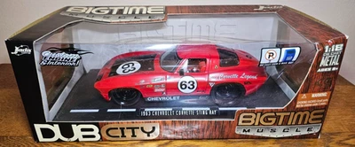 Chevrolet Corvette Sting Ray '63 1963 Jada Toys Bigtime Muscle escala 1:18 Foto 1 de 4