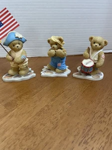 Set Of 3 Cherished Teddies Figurines 2003 Grant/Madison/Adam Numbered - Picture 1 of 7