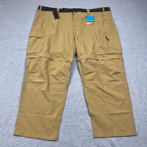 Columbia Pants Men 52x30 Silver Ridge Utility Convertible Brown Belted Cargo NEW - Picture 1 of 15