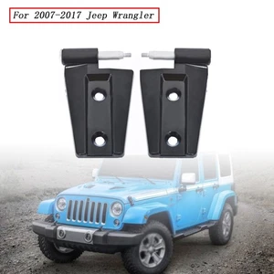 For Jeep Wrangler 2007-2016 Unlimited JK Door Hinges Black Left Right Side 2PC - Picture 1 of 9