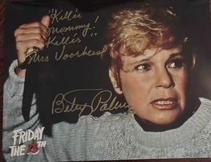 Betsy Palmer, , signed handsigniertes 8x10 Foto , Freitag der 13., Horror - Bild 1 von 1