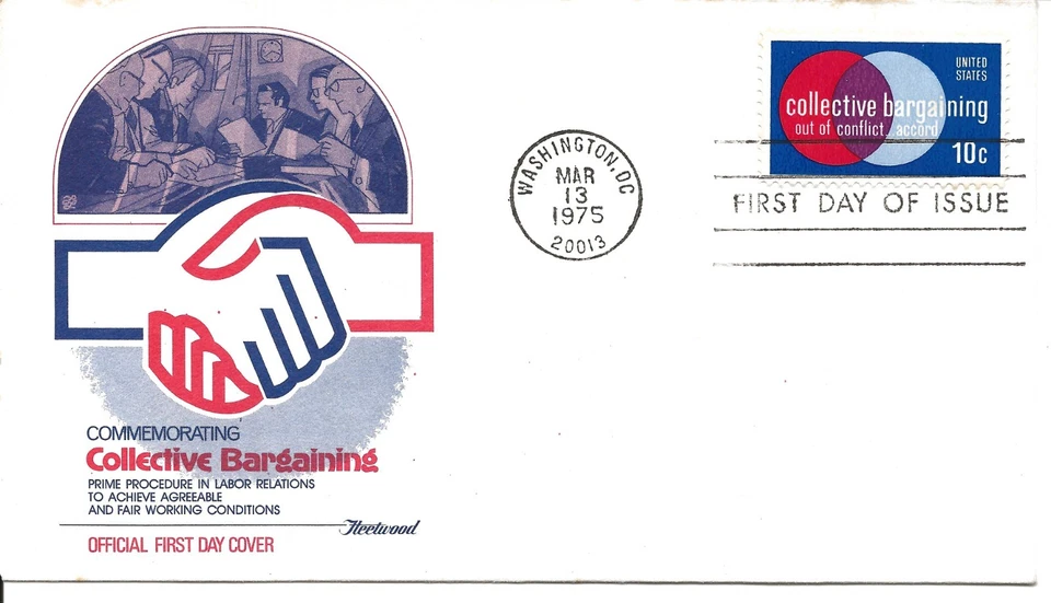 US Scott #1558, First Day Cover 3/13/75 Washington Single CBA - Image 1 of 1