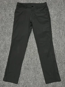 Lululemon Pants Mens 32x32 Gray ABC Slim Fit Stretch Chino Athletic Performance - Picture 1 of 17