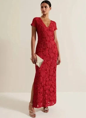 Phase Eight Dress Red Stretch Size 14 BNWT RRP £369 - Image 1 of 4