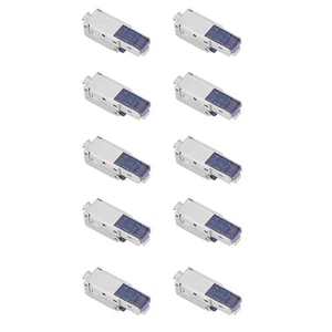 10 Stück CAT8 RJ45-Anschlussstecker Ohne Crimpzange, 40 Gbit/S, 23/24 AWG, 9979 - Afbeelding 1 van 5