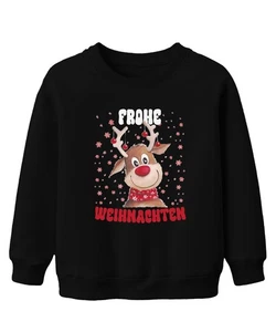 Merry Christmas Cute Deer Reindeer - Christmas Xmas Xmas Unisex Kids P - Picture 1 of 10