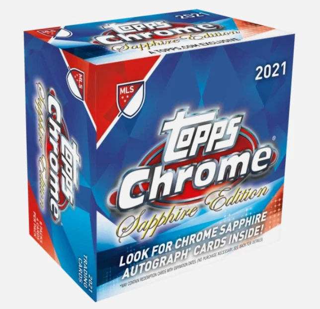 2021 TOPPS CHROME SAPPHIRE EDITION MLS SOCCER HOBBY BOX SEALED BRAND NEW - Image 1 of 1