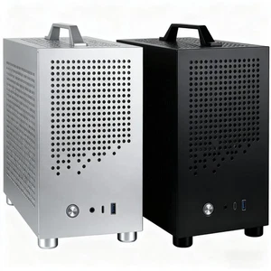 SKTC A17 SFF/Mini-ITX PC Case Supports SFX PSU & 210mm Graphics Card, USB-C - Picture 1 of 20