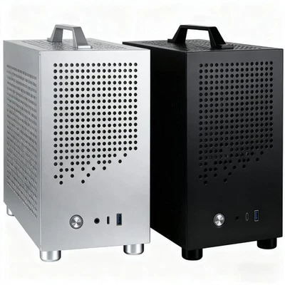 SKTC A17 SFF/Mini-ITX PC Case Supports SFX PSU & 210mm Graphics Card, USB-C - Image 1 of 4