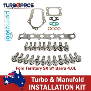 Permaseal Turbo&Manifold Titanium Studs&Gasket Kit For Ford Territory SX SY 4.0L - Picture 1 of 8