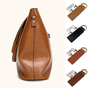 Leather Handmade Buckle Lock Accessory PU Leather Buckle Bag Belt Buckle DIY - Picture 1 of 14