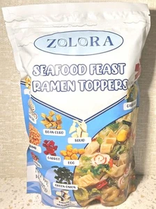 ZOLORA Seafood Feast Ramen Toppers Toppings Dried Mix Seafood & Vegetables 14oz - Picture 1 of 2