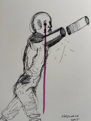 HASWORLD ORIGINAL FIGURE ABSTRACT EXPRESSIONISM MODERN POP    Designer  ART - Image 1 of 4