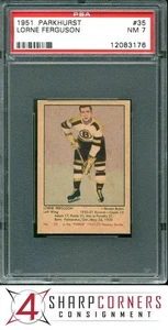 1951 PARKHURST #35 LORNE FERGUSON RC BRUINS PSA 7 - Picture 1 of 4