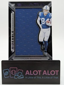 Parche Panini Black Tyler Warren RC 2025 121/149 Indianapolis Colts TE. - Imagen 1 de 5