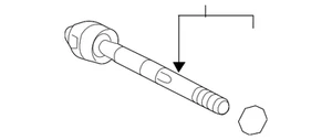 Genuine Honda Inner Tie Rod 53610-TVA-A01 - Picture 1 of 3