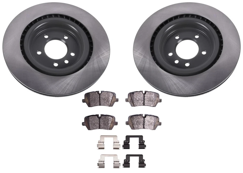 Rear Disc Brake Rotors Disc Brake Pads fits Land Rover Discovery 2017 2020 2024 - Image 1 of 4