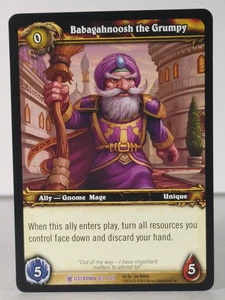 Babagahnoosh the Grumpy - Icecrown - 165/220 - WoW TCG - Epic - T - Picture 1 of 5