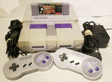 Super Nintendo SNES System Console With Donkey Kong Country Tested Working!