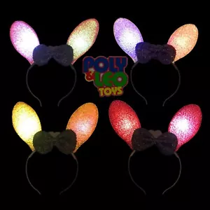 Halloween Bunny Ears Headbands LED Flash Light Party Supplies12 pcs - Picture 1 of 7
