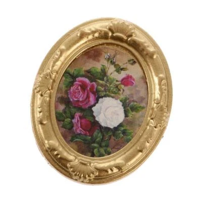 Cornice per foto in metallo retrò per casa delle bambole in metallo 1:12 - Immagine 1 di 4