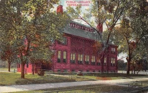 TOPEKA, Kansas KS     PUBLIC LIBRARY    1909 Postcard - Picture 1 of 2