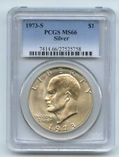 1973 S $1 Silver Ike Eisenhower Dollar PCGS MS66