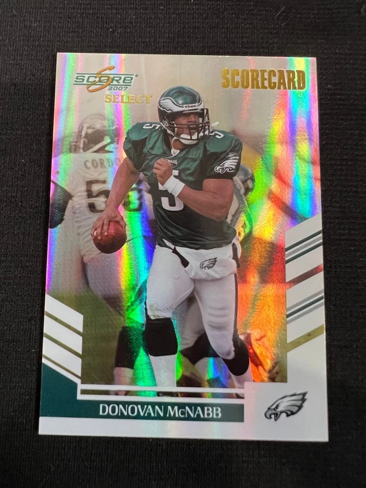 DONOVAN McNABB Eagles 2007 Score Select #18 Scorecard NFL Legend #038/100 - Image 1 of 1
