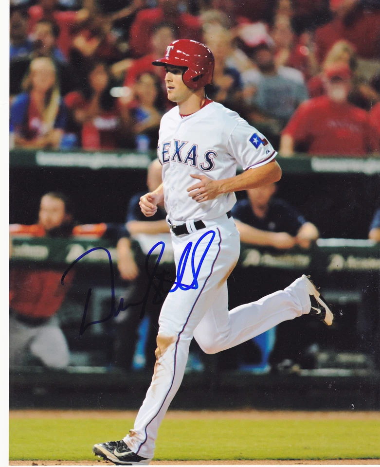 DREW STUBBS TEXAS RANGERS ACTION ASSINADO 8x10 - Imagem 1 de 1