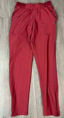Barco One Wellness Women's Tapered Scrub Pants Zip Ankle Coral Size XXSP - Image 1 of 4