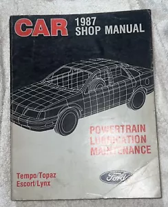 GENUINE FORD SERVICE MANUAL 1987 SHOP MANUAL - Bild 1 von 9