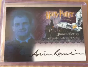Harry Potter the Sorcerer's Stone Adrian Rawlins as James Potter Autograph Card - Picture 1 of 3