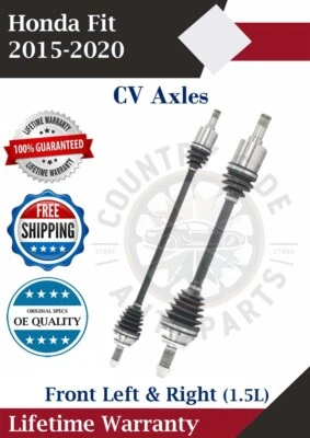 New OE Front CV Axles For 2015-2020 Honda Fit 1.5L Lifetime Warranty - Image 1 of 4