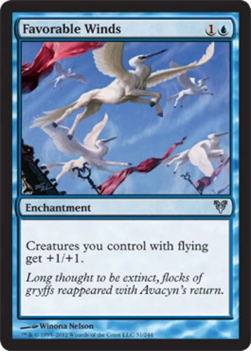 MTG - Favorable Winds - Avacyn Restored - NM, English Magic FLAT RATE SHIP - Image 1 of 1
