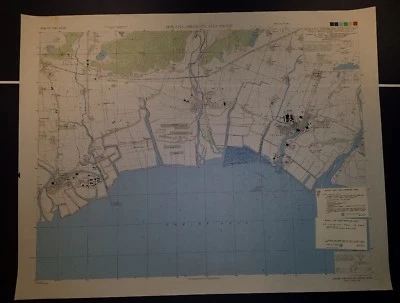 1945 US Army Map City Plan of Shikama, HIrohata & Aboshi Hyogo Honshu Japan - Image 1 of 4