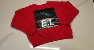 Official E.T. sweatshirt © UNIVERSAL CITY STUDIOS LLC.  kids L Red w/ logo nwot - Picture 1 of 9