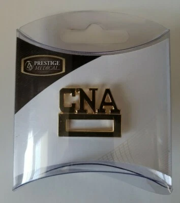 CNA Nurse ID Badge Holder Pin Tac Certified Nursing Assistant Aide New Prestige  - Image 1 of 2