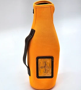 Borsa bottiglia arancione isolata Champagne Veuve Clicquot BRUT giacca ghiaccio custodia - Foto 1 di 9