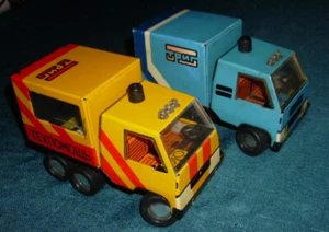 VINTAGE RADUGA TRUCK MT-14 ROAD ASSISTANCE/MТ-13 TIN TOY USSR SOVIET RUSSIA RARE - Picture 1 of 7