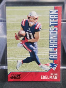 2021 Panini Score Football All-Hands Team Julian  Edelman N.E Patriots #AH8 Mint